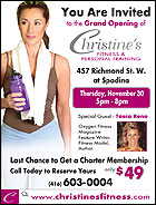 Christine's Fitness and Personal Training Grand Opening