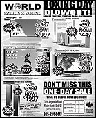 World Sound and Vision Boxing Day Blowout