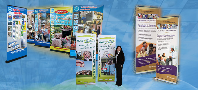 Participating in an upcoming trade show? Let 17 Designs design and produce your banners, signage or booth.