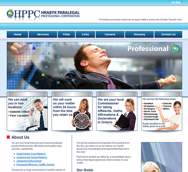 website page