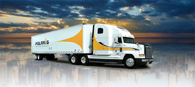 Transport Truck used on Polaris website Home Page