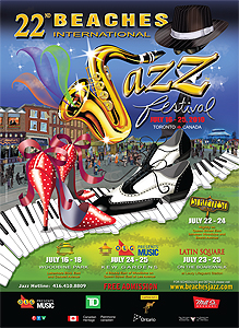 Stella Jurgen - Digital Illustration
Beaches International Jazz Festival -  Poster 2010