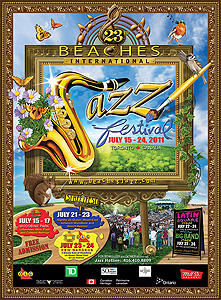 Stella Jurgen - Digital Illustration
Beaches International Jazz Festival -  Poster 2011