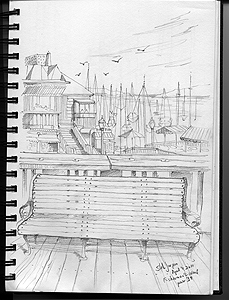 Stella Jurgen - Urban Sketch
San Francisco - Fisherman's Warf