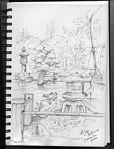 Stella Jurgen - Urban Sketch
San Francisco - Japanese Tea Garden