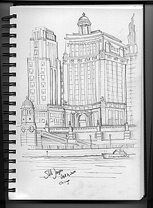 Stella Jurgen - Urban Sketch
Chicago - By The Bridge