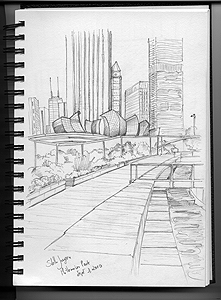 Stella Jurgen - Urban Sketch
Chicago - Millennium Park