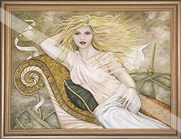 “Time Traveller” - Oil on Canvas 6ft x 4ft
Stella Jurgen ©1991