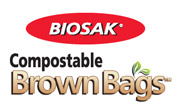 BIOSAK Compostable Brown Bags