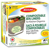 BIOSAK Compostable Bags for Kitchen Bins