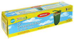 Ralston BIOSAK Compostable Bags Green Bin Liners