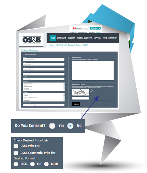 contact form development, submission forms