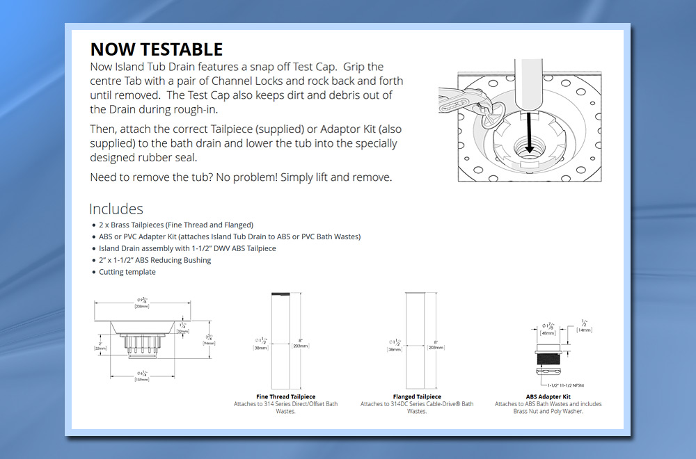 OS&B-testable-island-tub-drain-testable