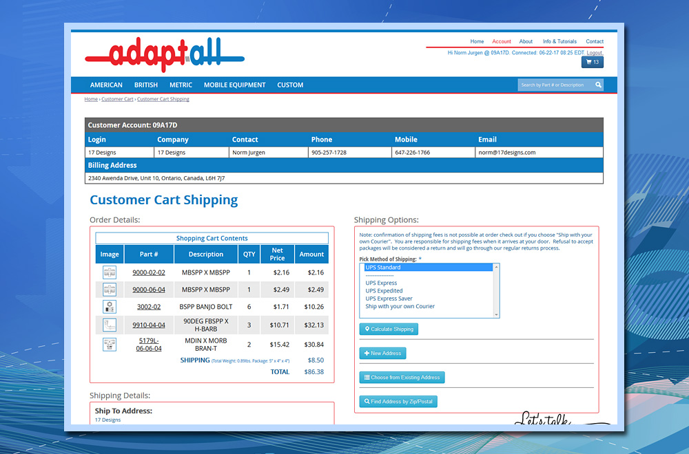 Shipping Calculator, Shipping Options, New Shipping Locations or Search for Existing Shipping Location