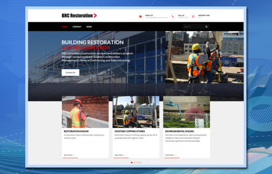 BRC Restoration, WordPress website, web design, website design, web development