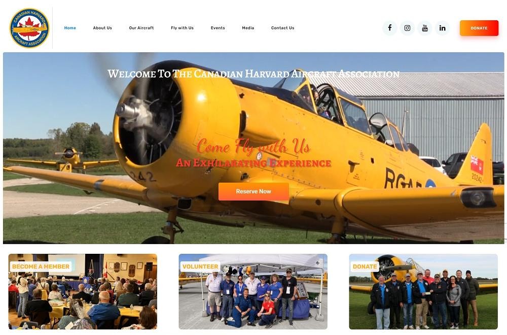 Canadian Harvard Aircraft Association Website