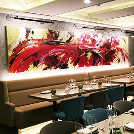 Corporate Art - Flor Dois Restaurant by Stella Jurgen