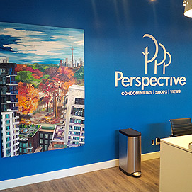 Corporate Art, Pianosi Developers, Perspective Condo Sales office - Stella Jurgen