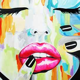 Ecstasy, Acrylic on Canvas - Stella Jurgen - SOLD
