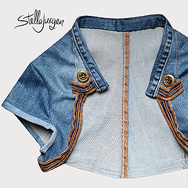 Recycled Jean Bolero Simple - Sella Jurgen Fashion