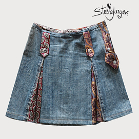 Recycled Jean Tie Skirt - Stella Jurgen Fashion