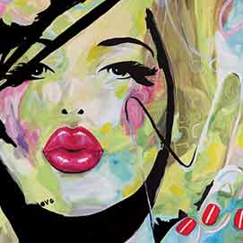 Kissed By Peace, Acrylic on Canvas - Stella Jurgen - SOLD