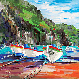 Porto de Caloura, Azores (Boats Series) Fundraiser - Stella-Jurgen
