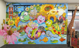 Oxford County Library, Tillsonburg Branch. Mural for the children's area.