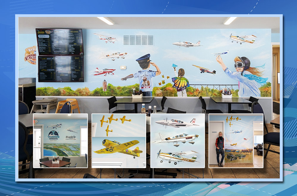 “The Dream” - Mural project at the Tillsonburg Regional Airport